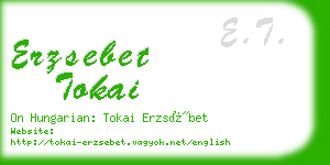 erzsebet tokai business card